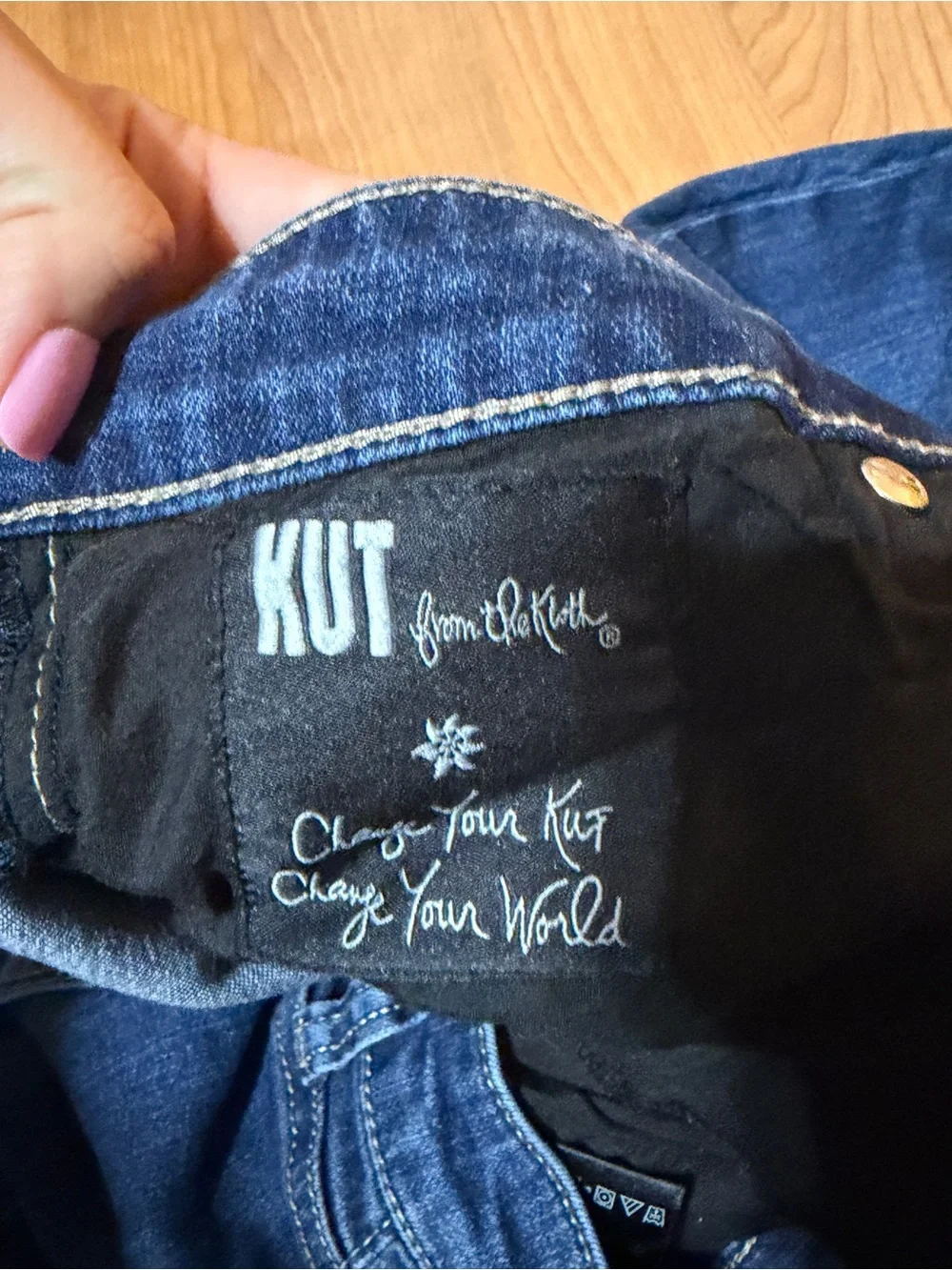 KUT From The Kloth Slouchy Boyfriend Jeans Women's 18W Medium Wash Stretch Denim